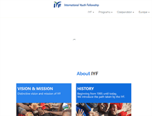 Tablet Screenshot of iyfeurope.com